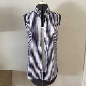J.Crew blue stripe tank top